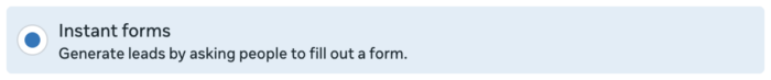 Instant Forms Conversion Location